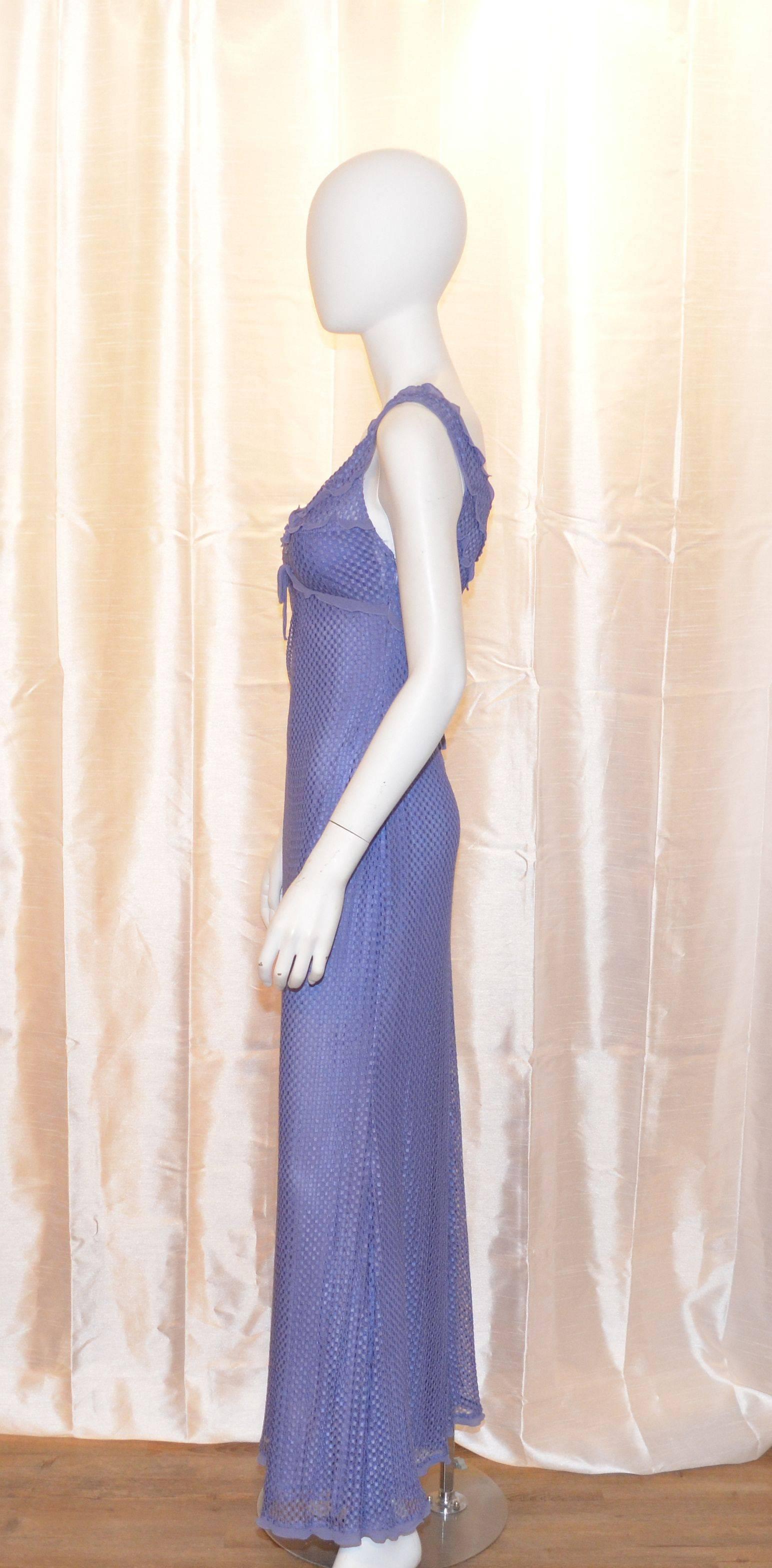 Purple Versace Istante Lavender Long Maxi Dress