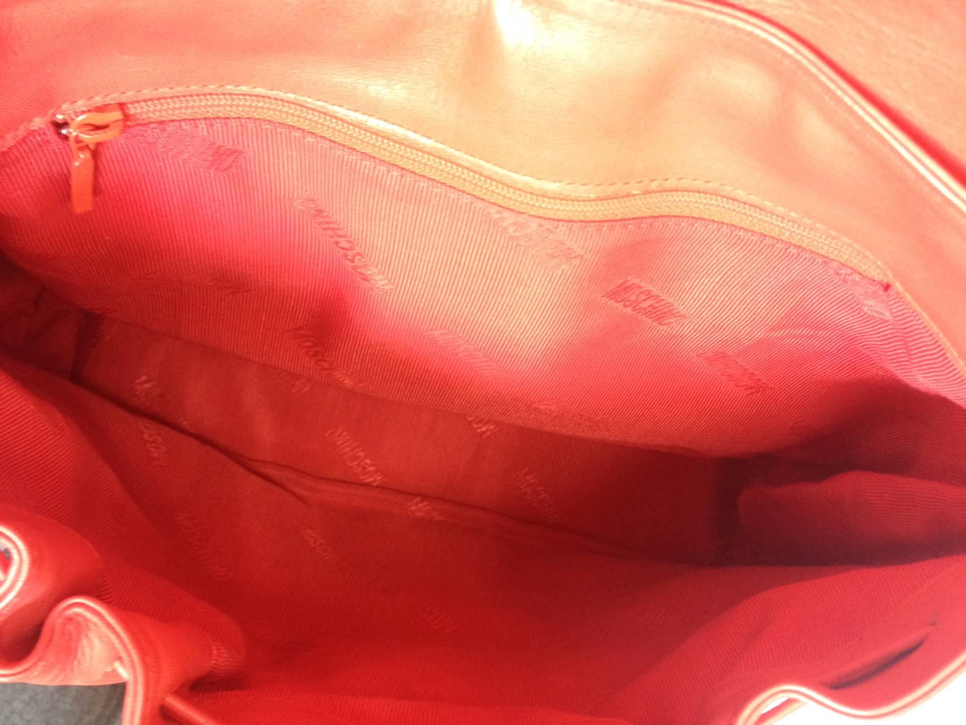moschino red heart bag vintage