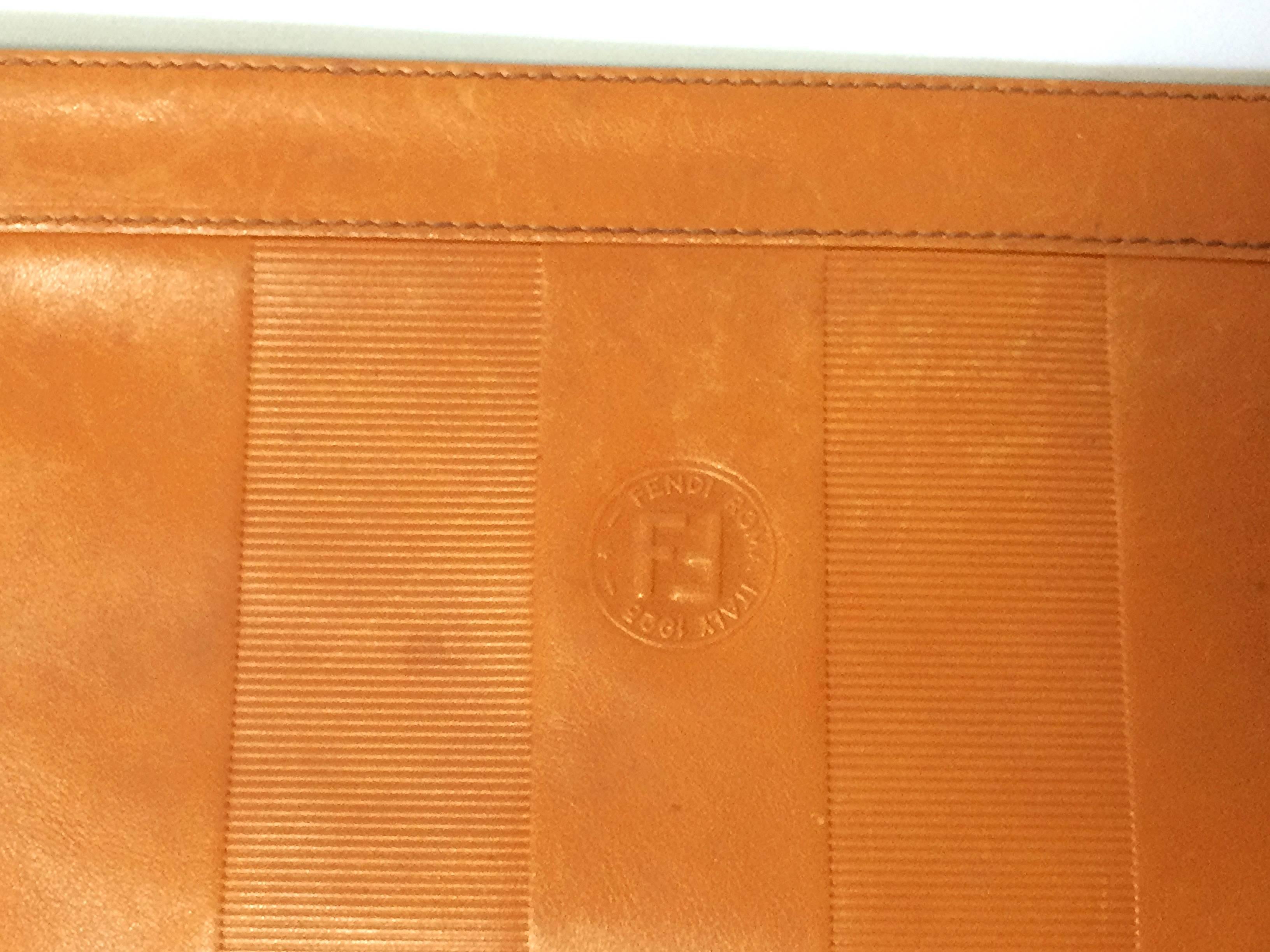 orange clutch purse