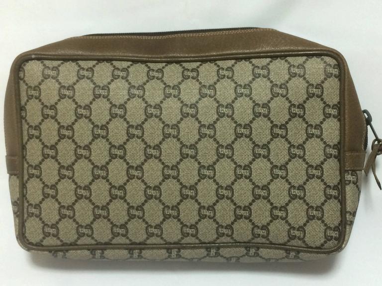 Vintage Gucci beige and brown monogram makeup, cosmetic, toiletry pouc –  eNdApPi ***where you can find your favorite designer  vintages..authentic, affordable, and lovable.