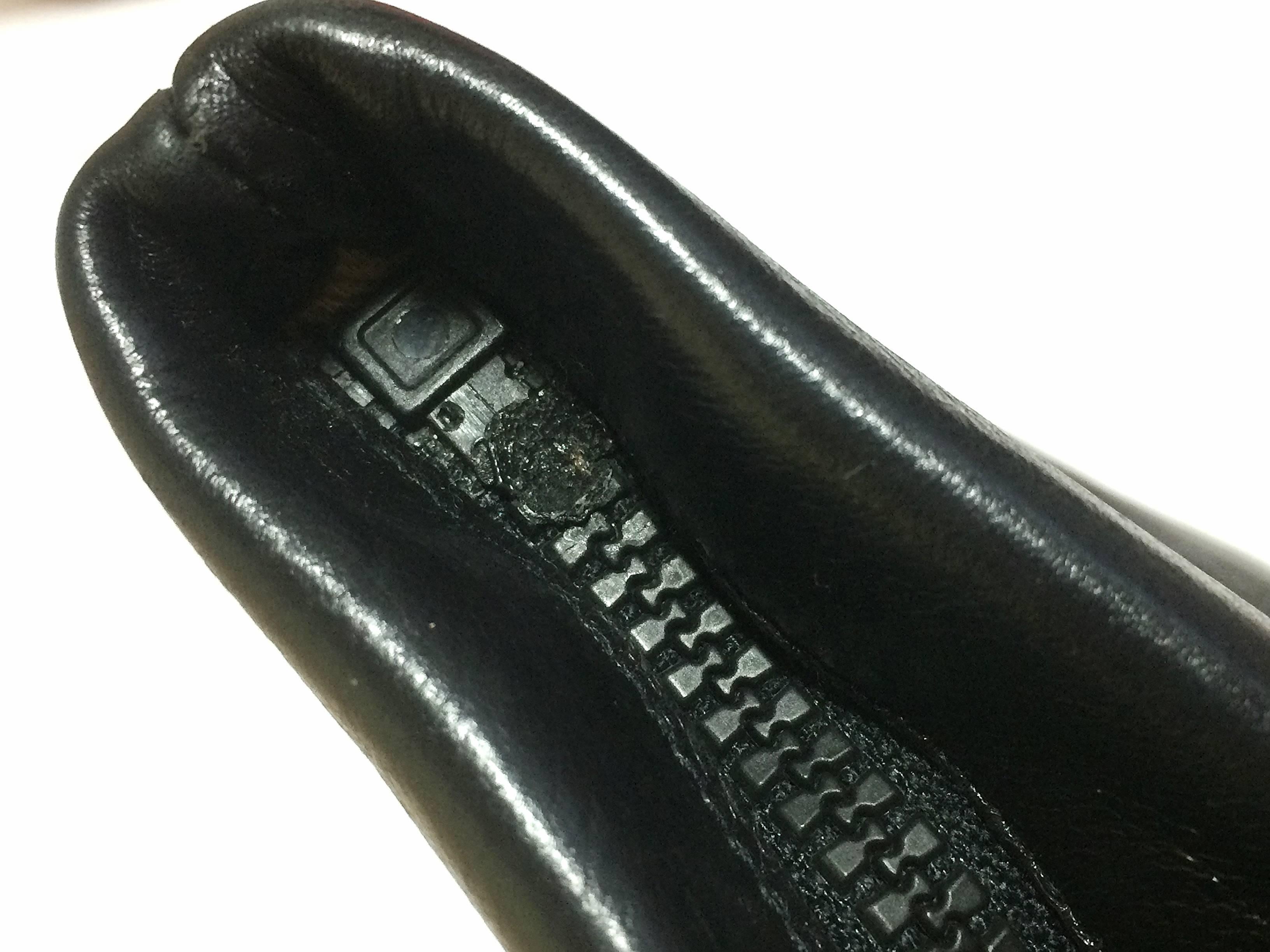 Vintage Valentino Garavani black leather wave layered design clutch bag, purse 2