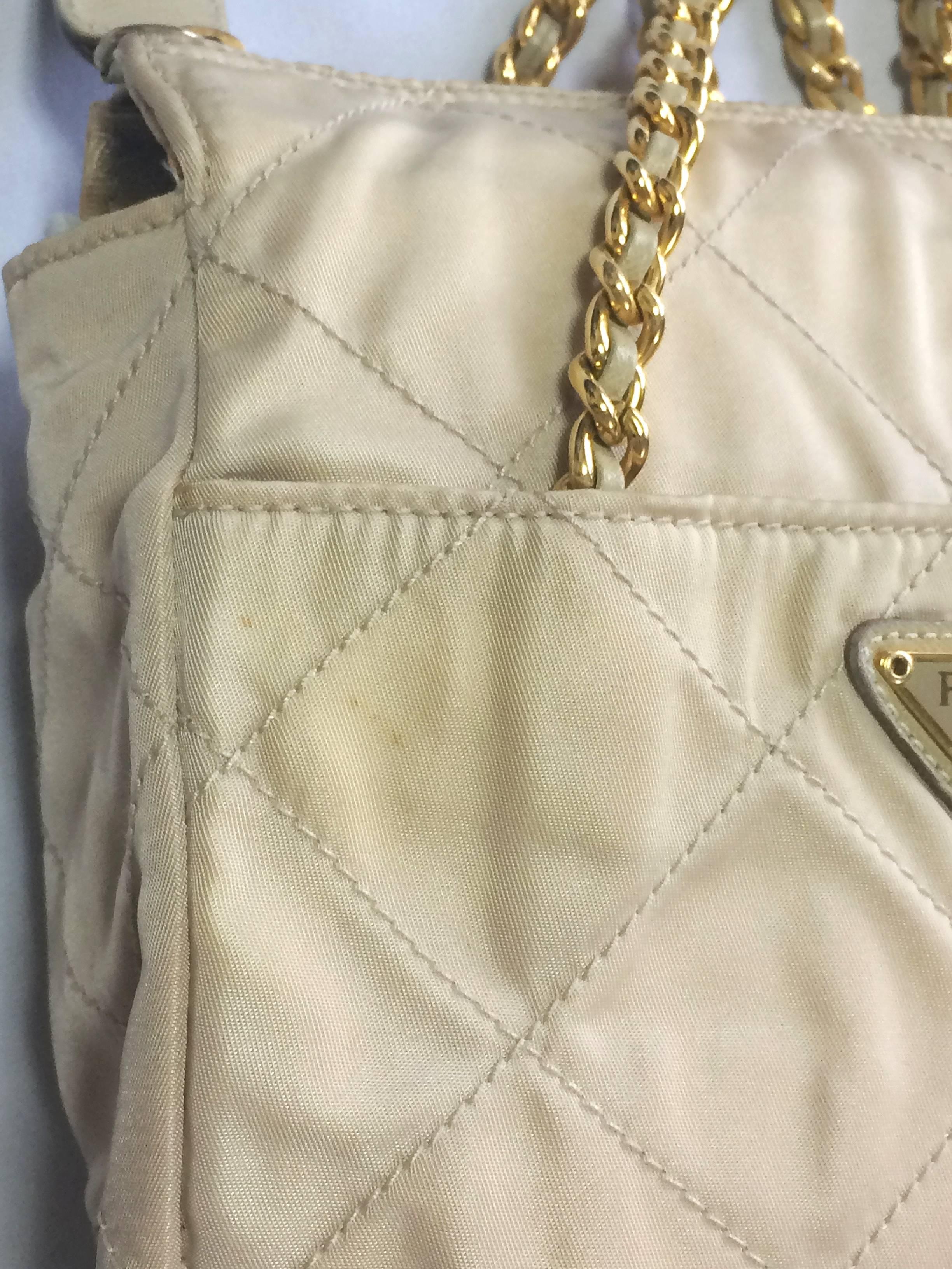 prada quilted nylon chain bag
