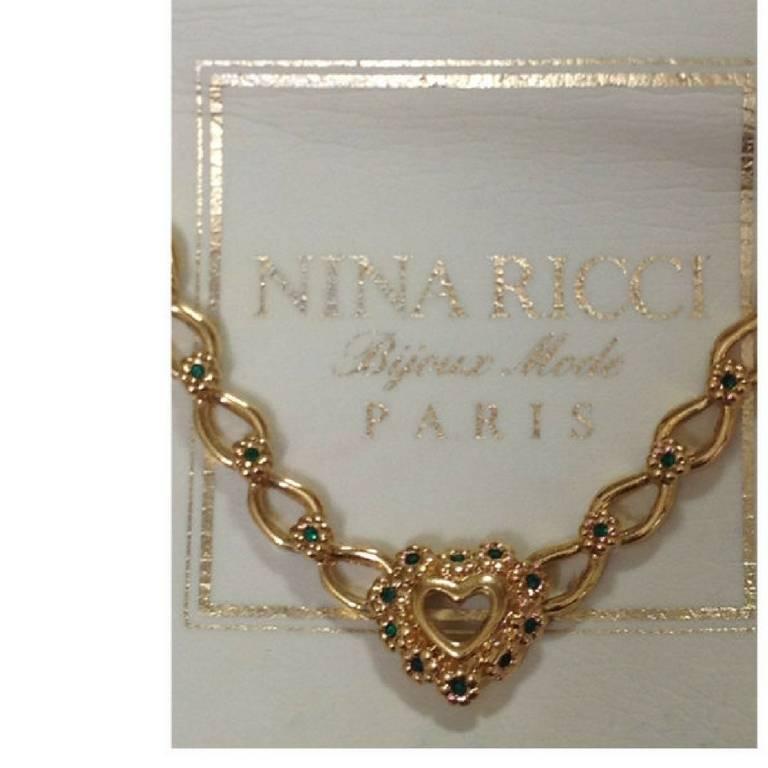 nina ricci necklace gold price
