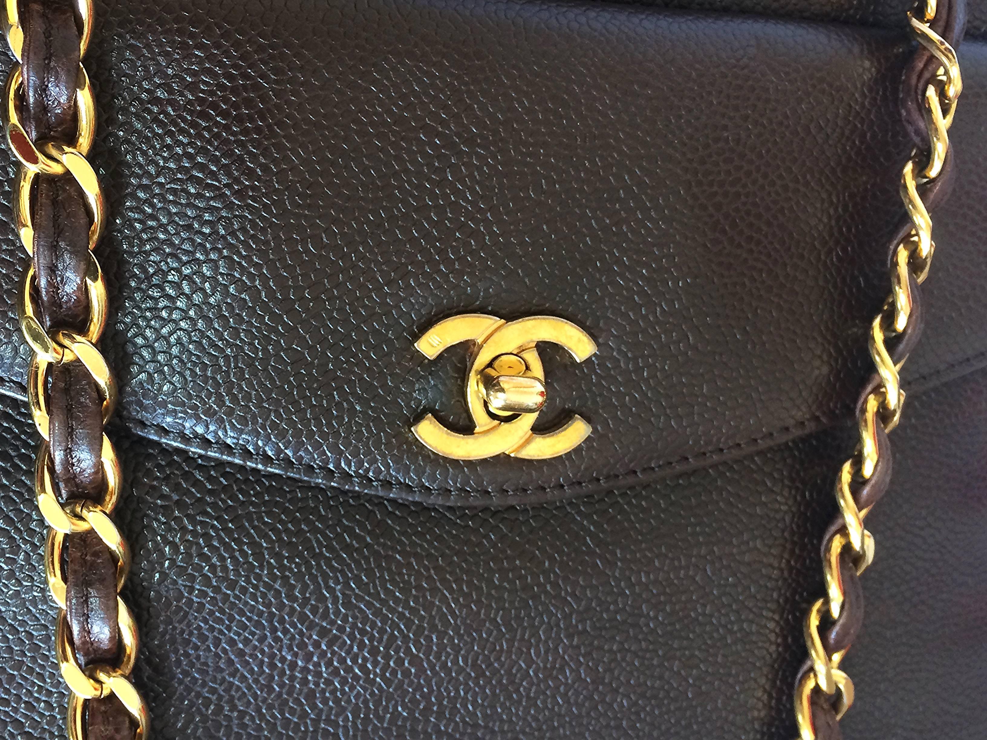 brown chanel tote
