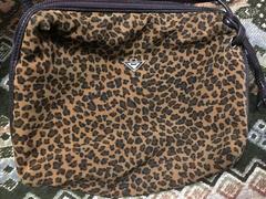 Vintage Bottega Veneta brown leopard mini shoulder bag  with leather trimming.
