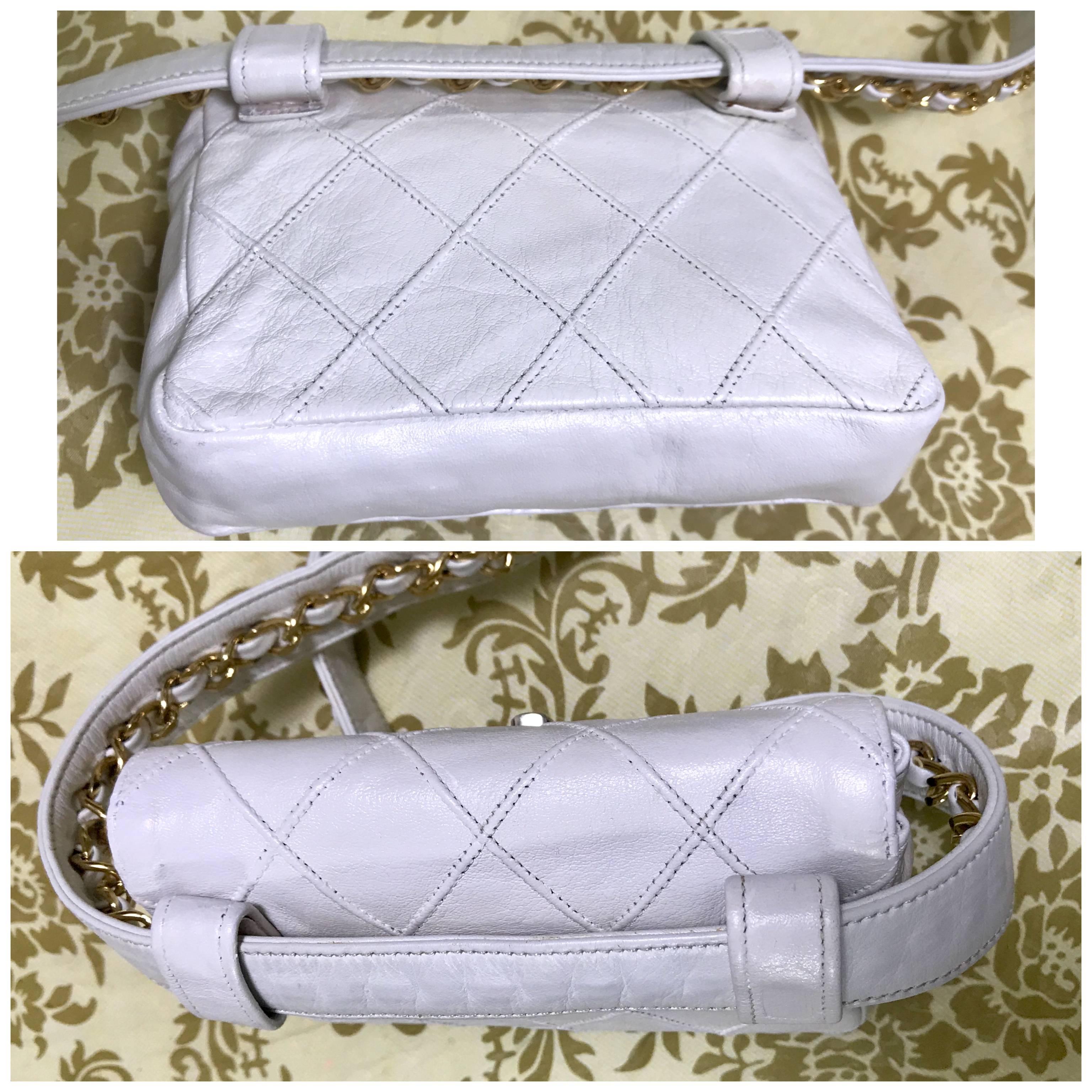 chanel patent leather waist bag