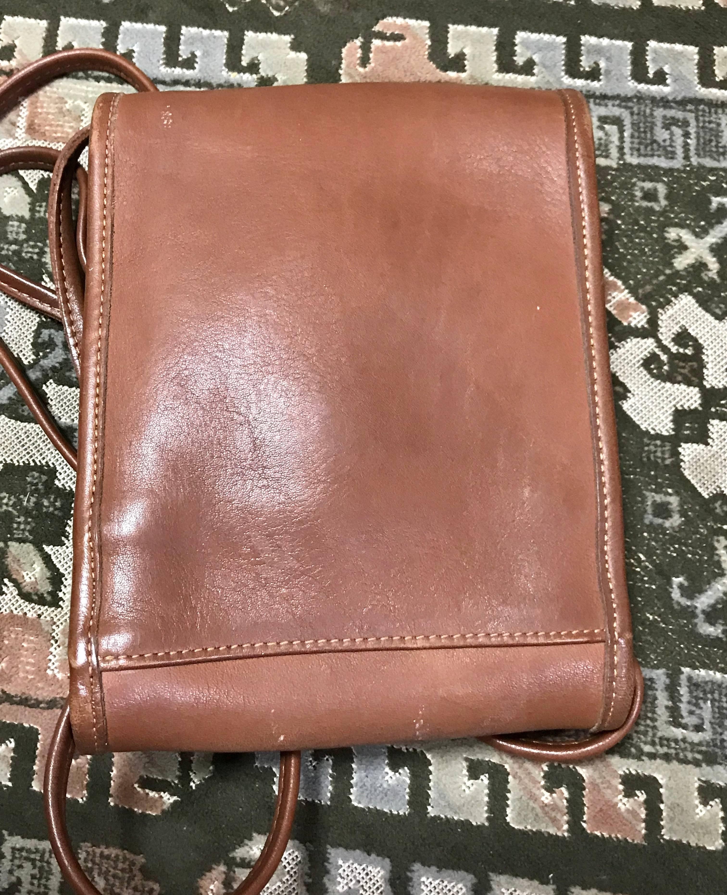 vintage coach brown leather bag