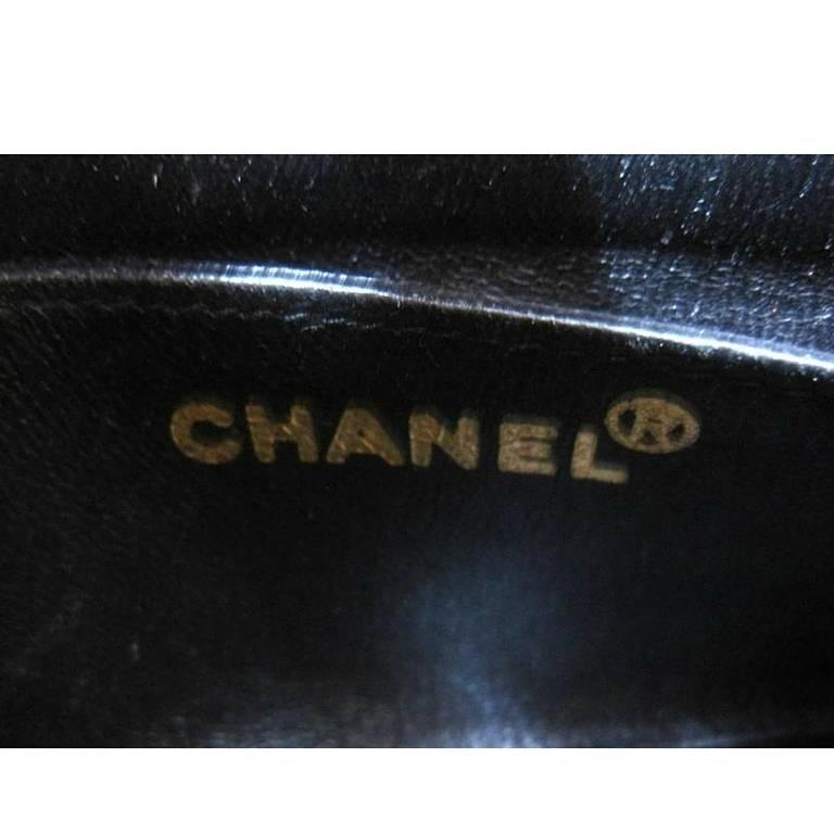 Black Vintage CHANEL charcoal black suede leather classic 2.55 shoulder gold chain bag