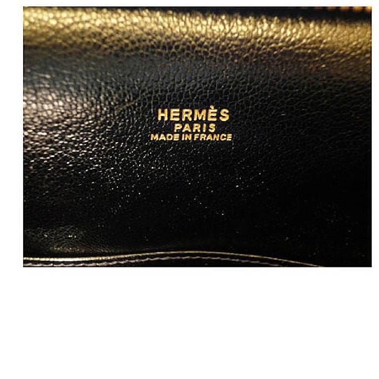 80's Vintage HERMES business portfolio bag, president in calf, suede, lizard. In Good Condition For Sale In Kashiwa, Chiba