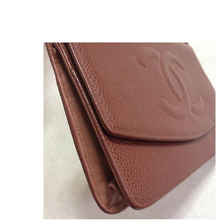 chanel brown purse