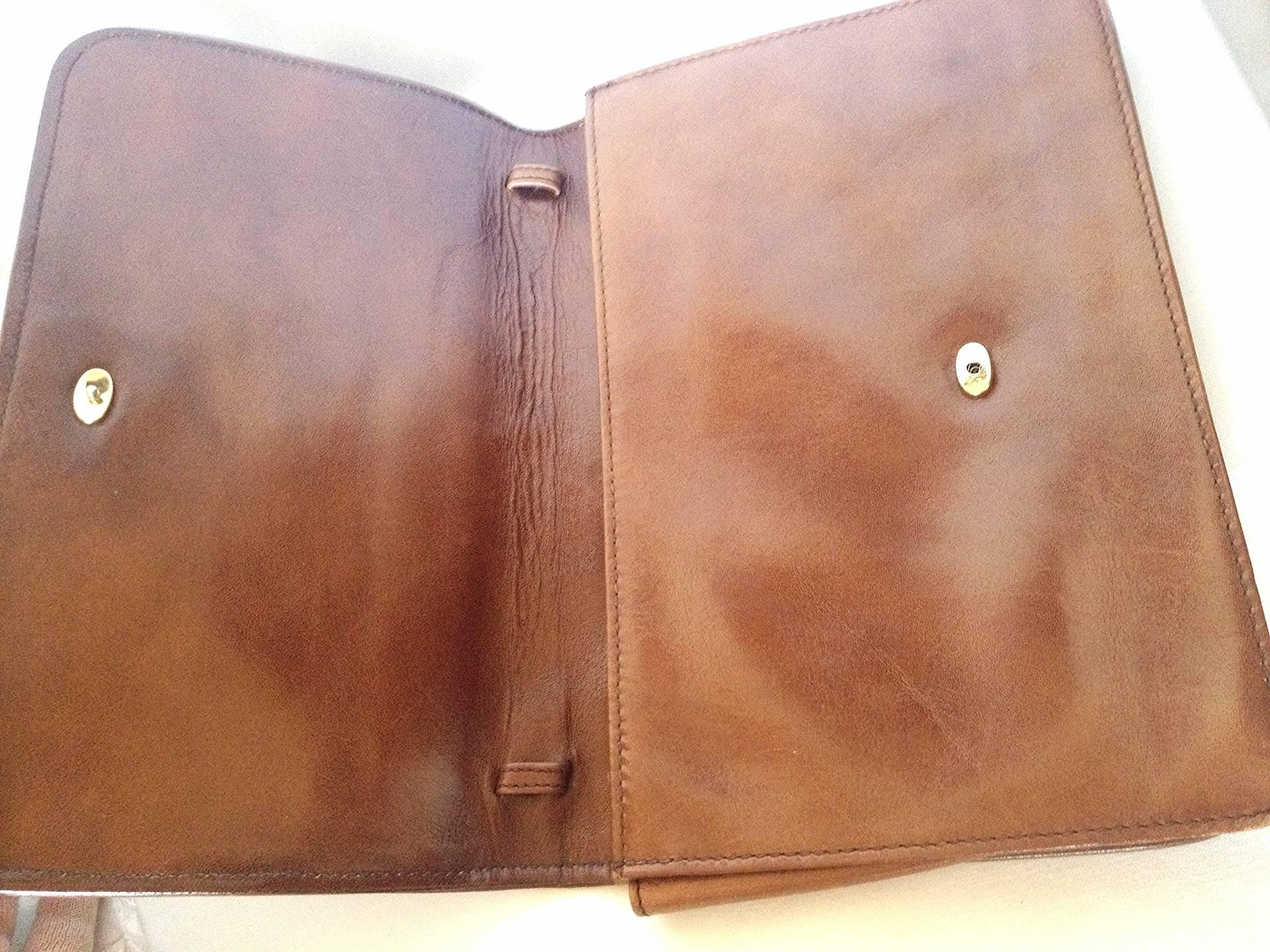 brown clutch purse
