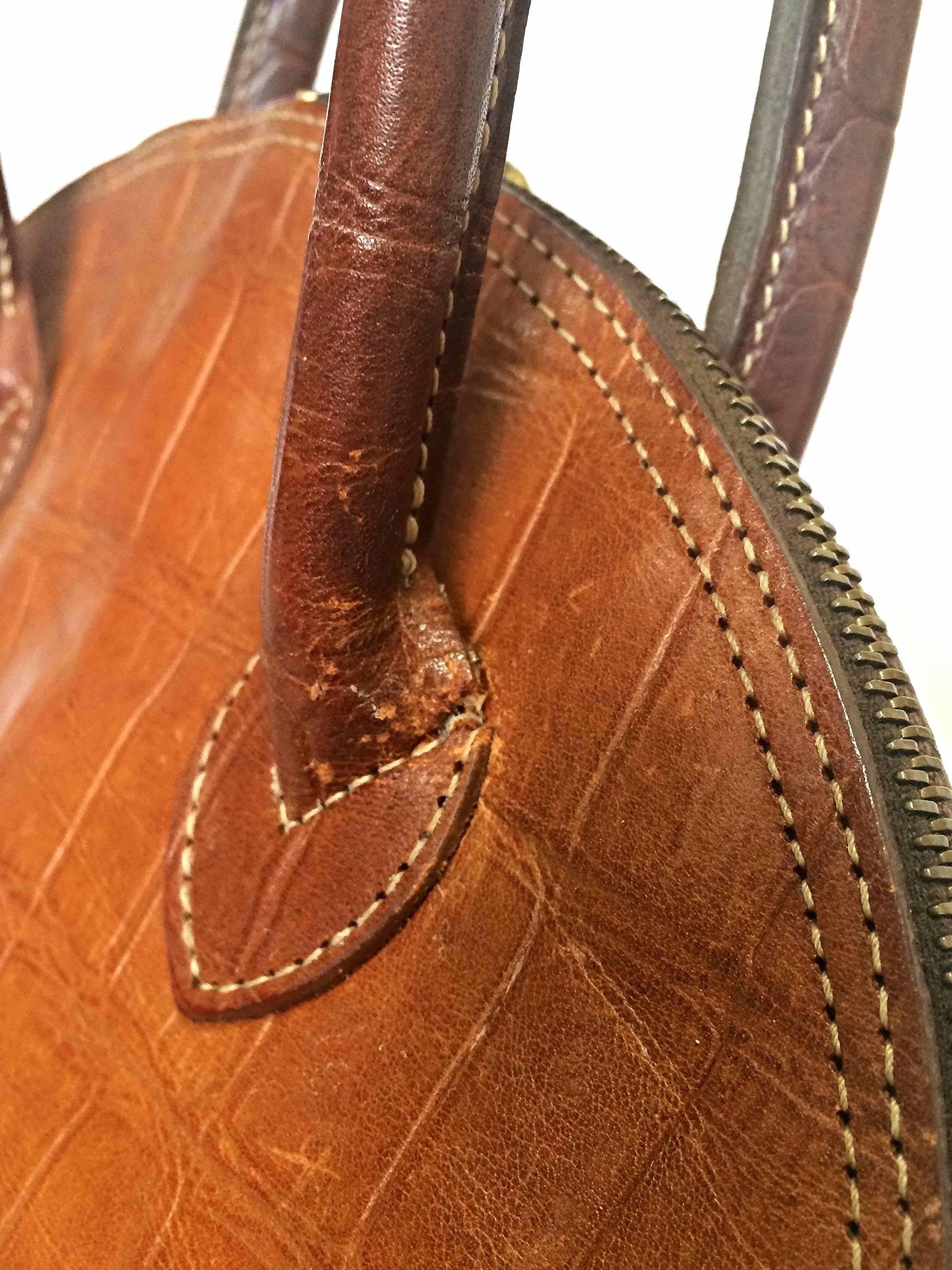 Vintage Mulberry croc embossed brown leather mini tote bag. By Roger Saul 1