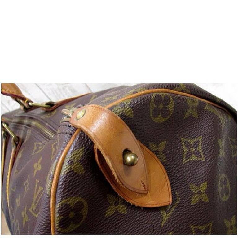 Vintage Louis Vuitton monogram travel keepall 50 duffle bag. Bandouliere purse.  In Good Condition In Kashiwa, Chiba