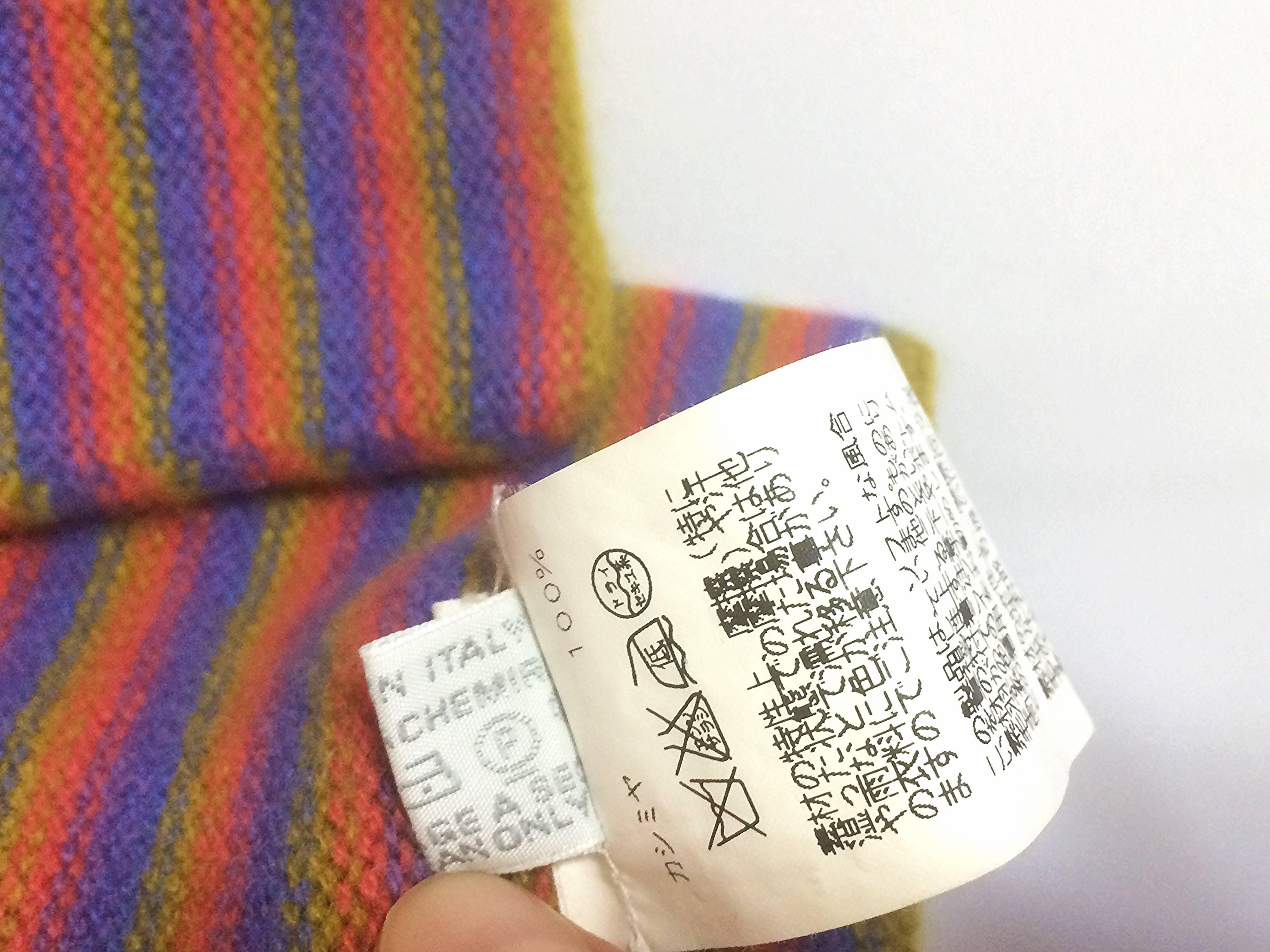 Women's or Men's Hermes 100% Cashmere kids, baby scarf and hat in multiple color stripe