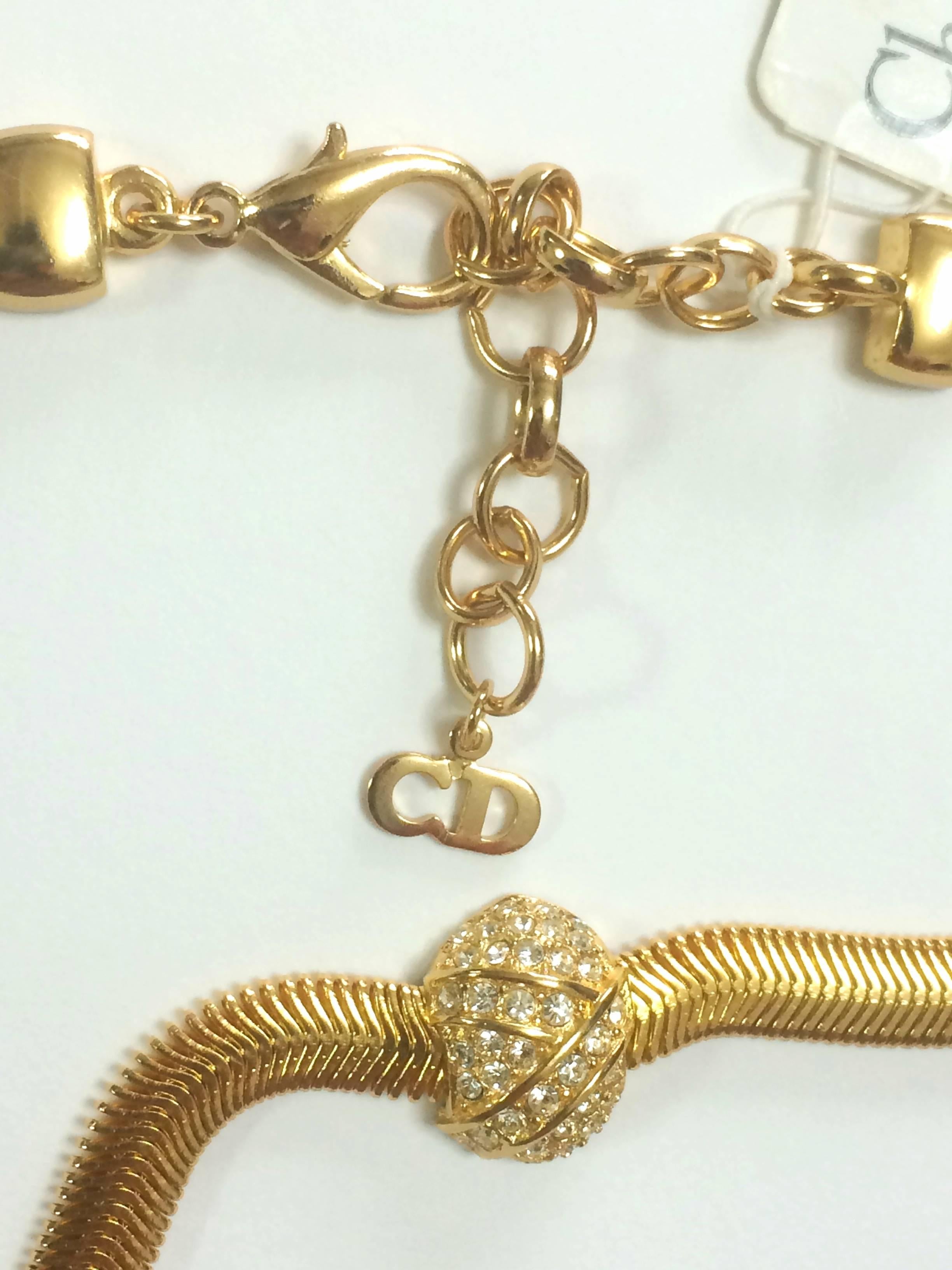 vintage snake chain necklace