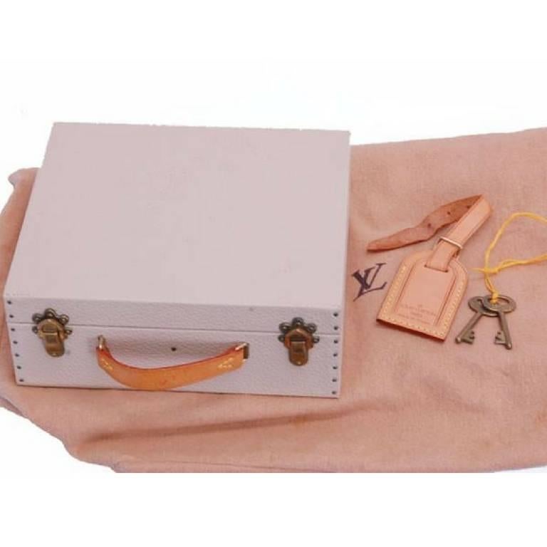 Vintage Louis Vuitton monogram travel mini vanity case, toiletry case, trunk. 1
