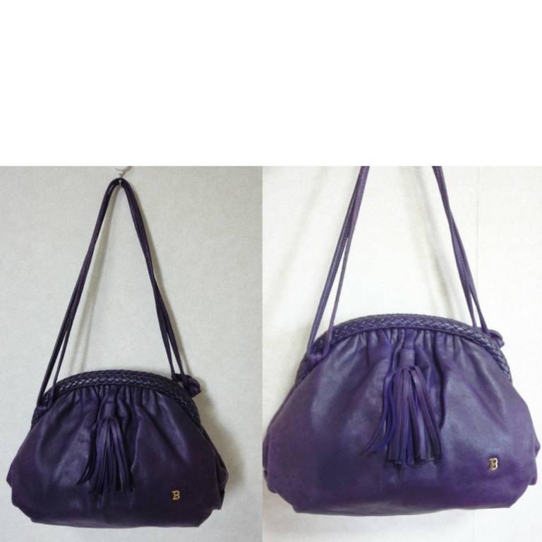 deep purple clutch bag
