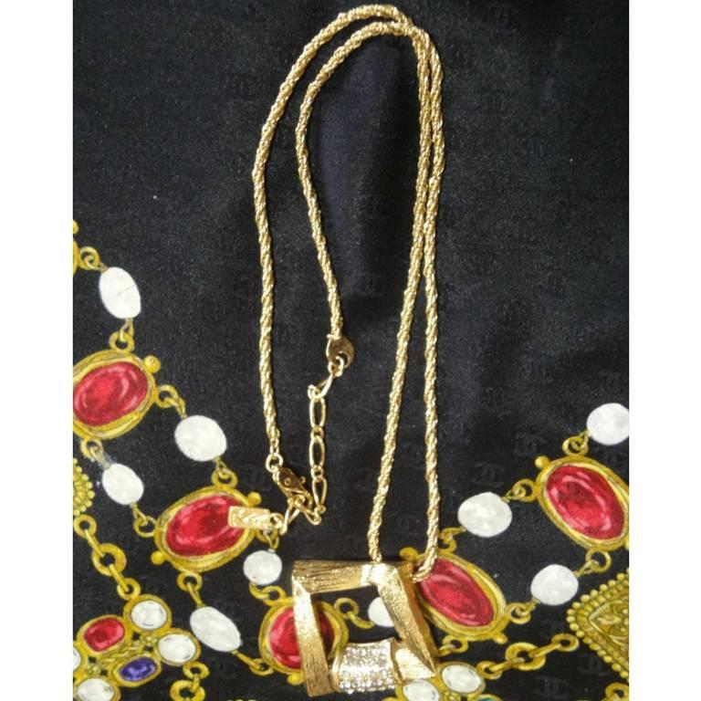 ysl gold chain necklace