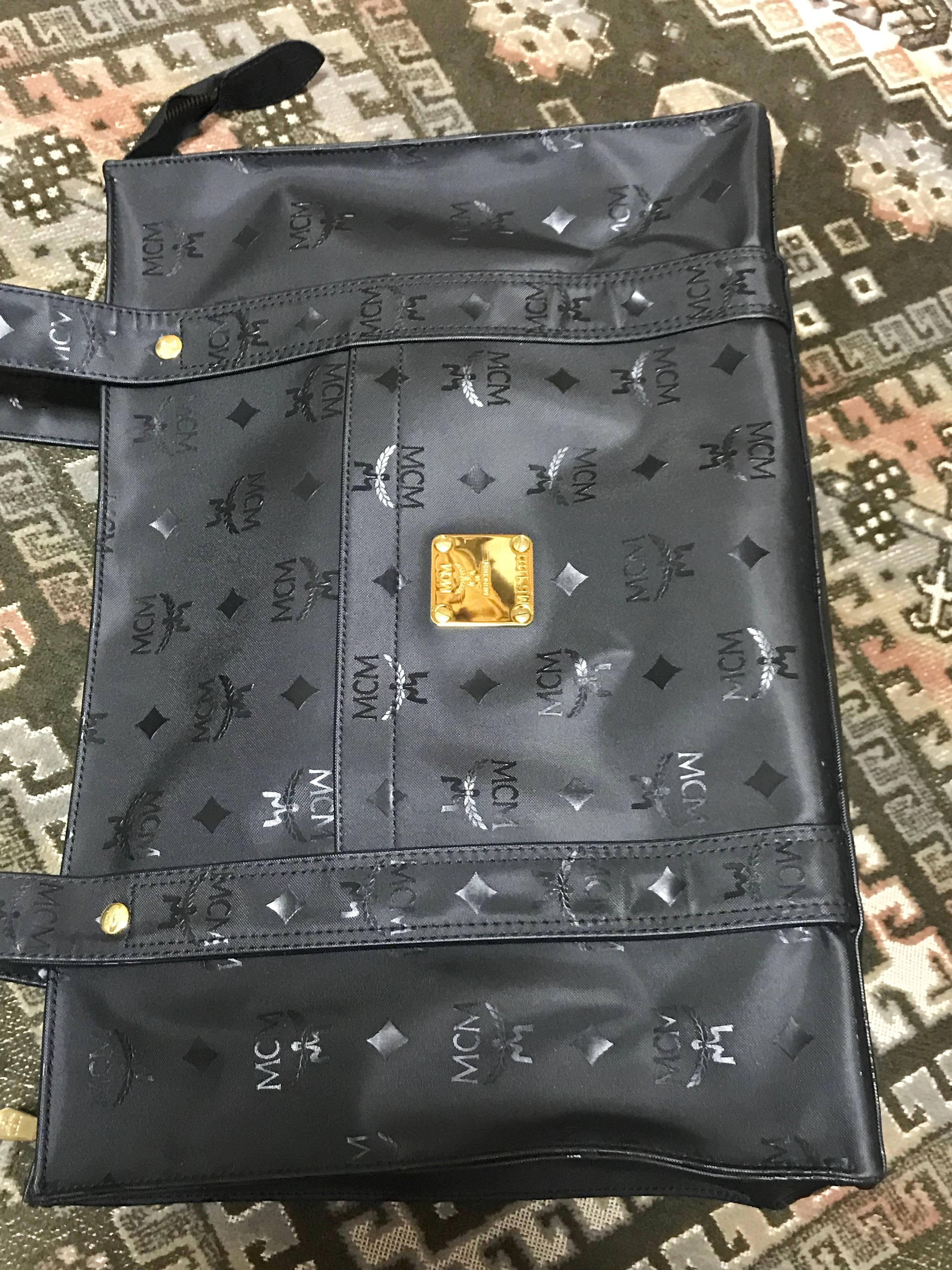 mcm black shoulder bag