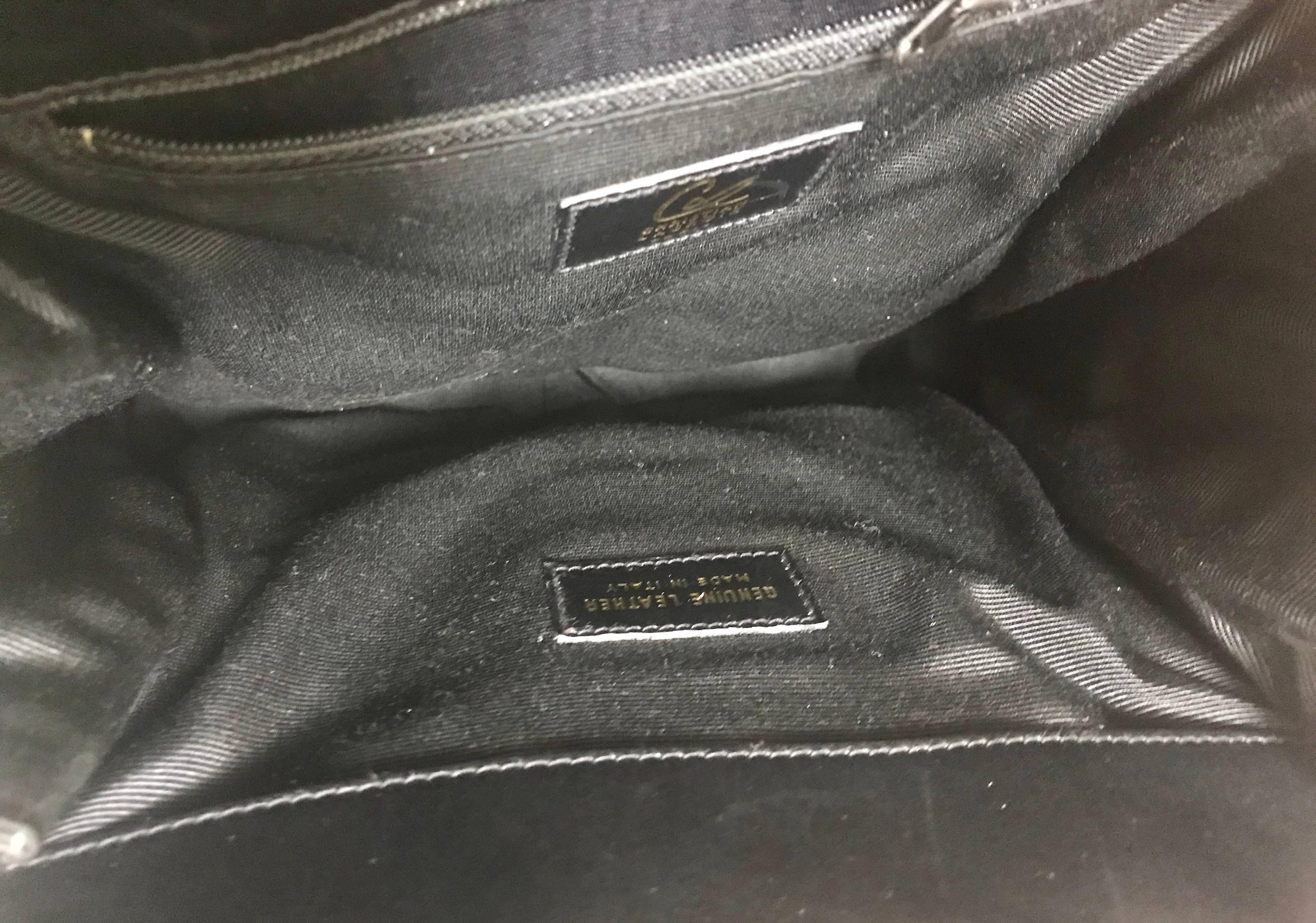 Vintage Christian Lacroix wine brown suede black leather sexy feminine shape bag For Sale 7