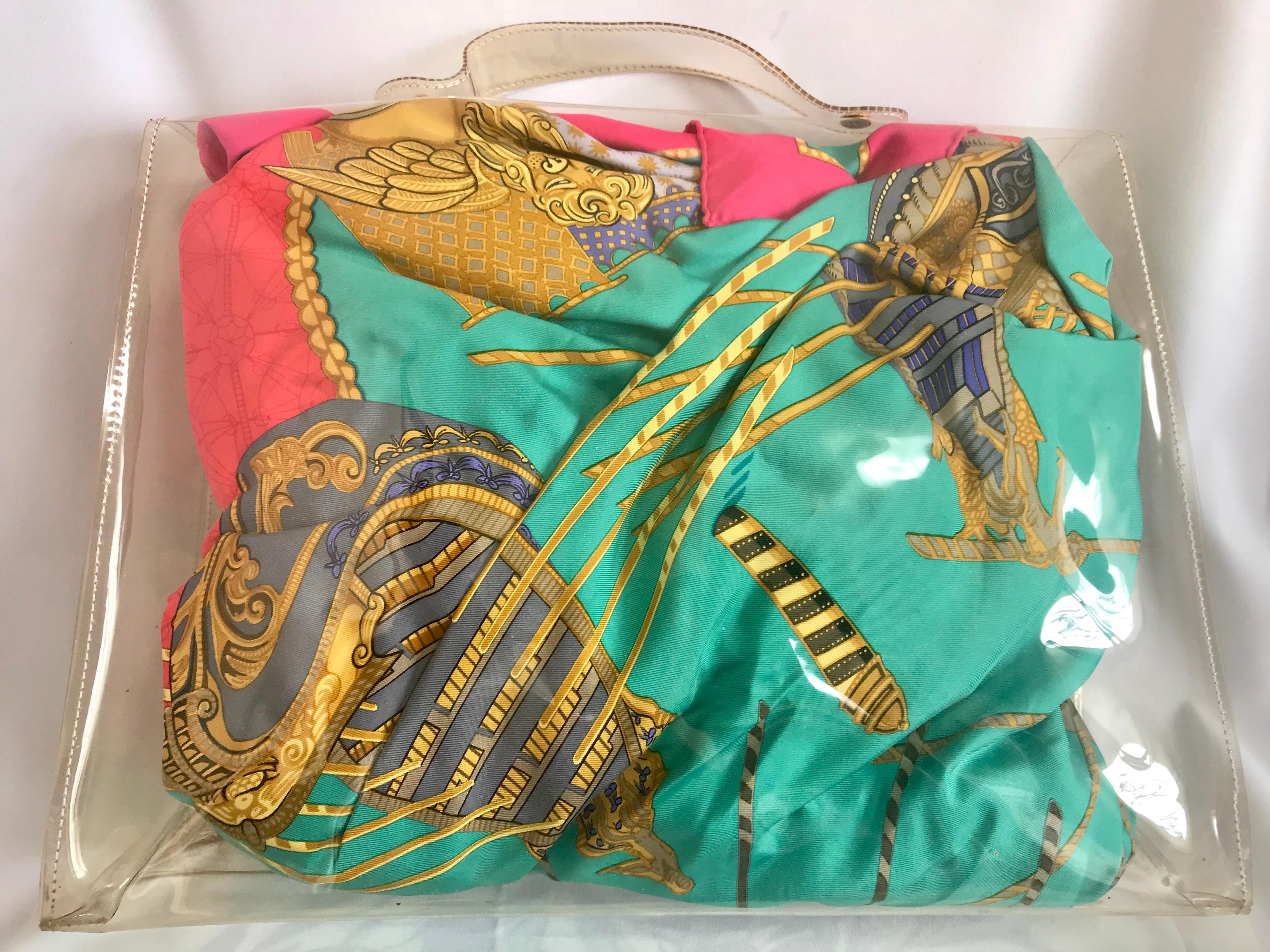 hermes clear kelly bag