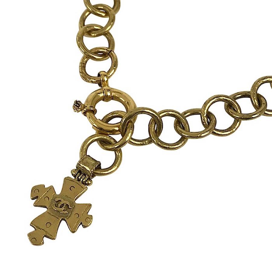 vintage chanel cross necklace