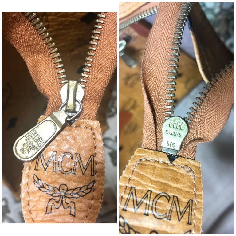 MCM brown monogram large tote shoulder bag, 1990s  For Sale 14