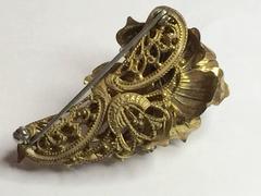 1950s MIRIAM HASKELL Baroque Pearl and Montee Brooch Pin