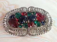 1930s TRIFARI RARE Fruit Salad DUETTE CLIP MATES Brooch/Clips/Pin