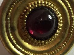 1970s Goldplated STERLING Amethyst Earrings