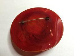 RARE 1930s Brimmed Hat Brooch/Pin with Celluloid Bird detail