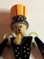 1930s Bakelite Patriotic Uncle Sam Articulated Brooch Pin