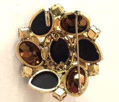 SCHREINER New York Sparkling Cabochon Pendant Brooch Pin