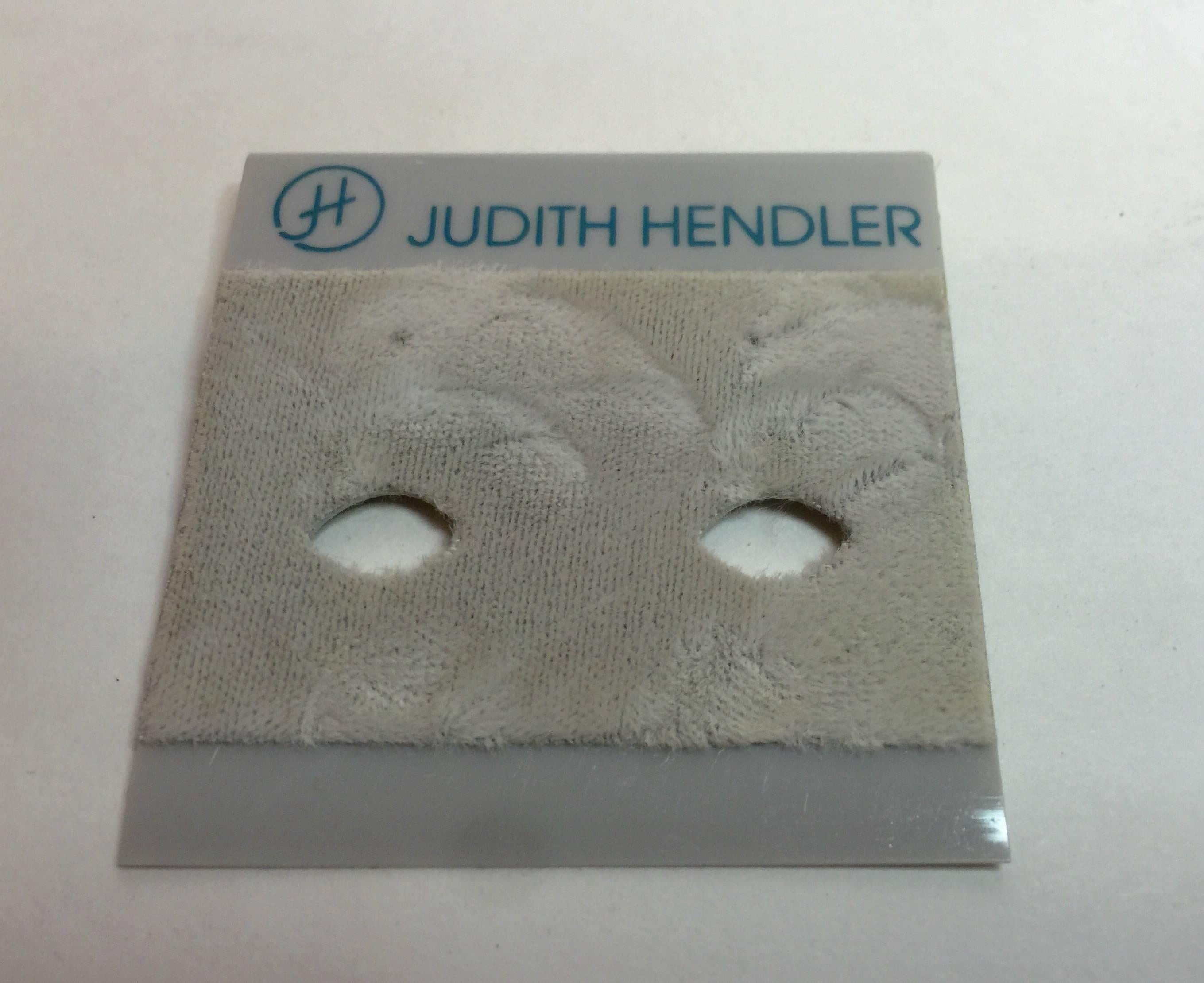  Late 1970s -80s Judith Hendler White Acrylic Rhinestone Clip On Drop Earrings For Sale 2