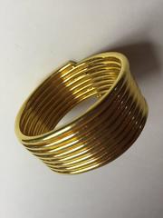 1980s MARTHA STURDY 24K Goldplated Coil Bracelet