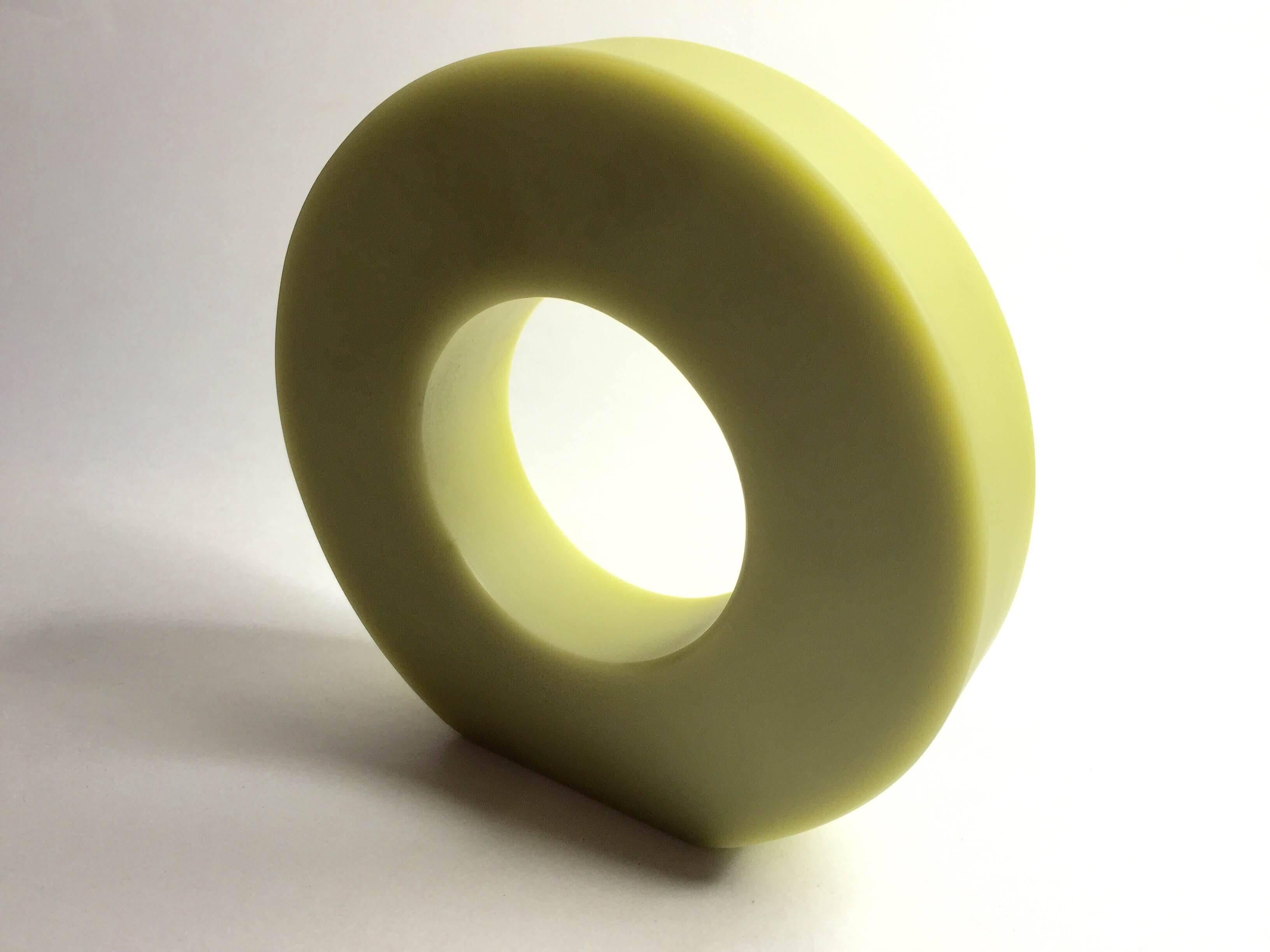 Martha STURDY Amazing Celadon Green Resin MEGA BANGLE Bracelet In Excellent Condition For Sale In Palm Springs, CA