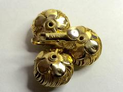 Fabulous VENDOME 1960's Clip Screw Earrings Sparkling Huge Citrine Stones