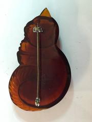 1930s Adorable Figural BAKELITE CAT Kitty Feline Brooch Pin