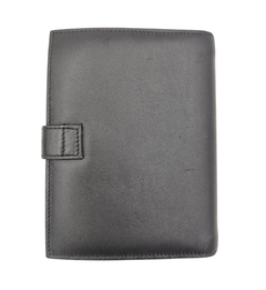 Gucci black leather planner phonebook with pen