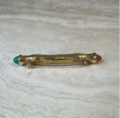 Vintage Chanel Gold Bar Pin