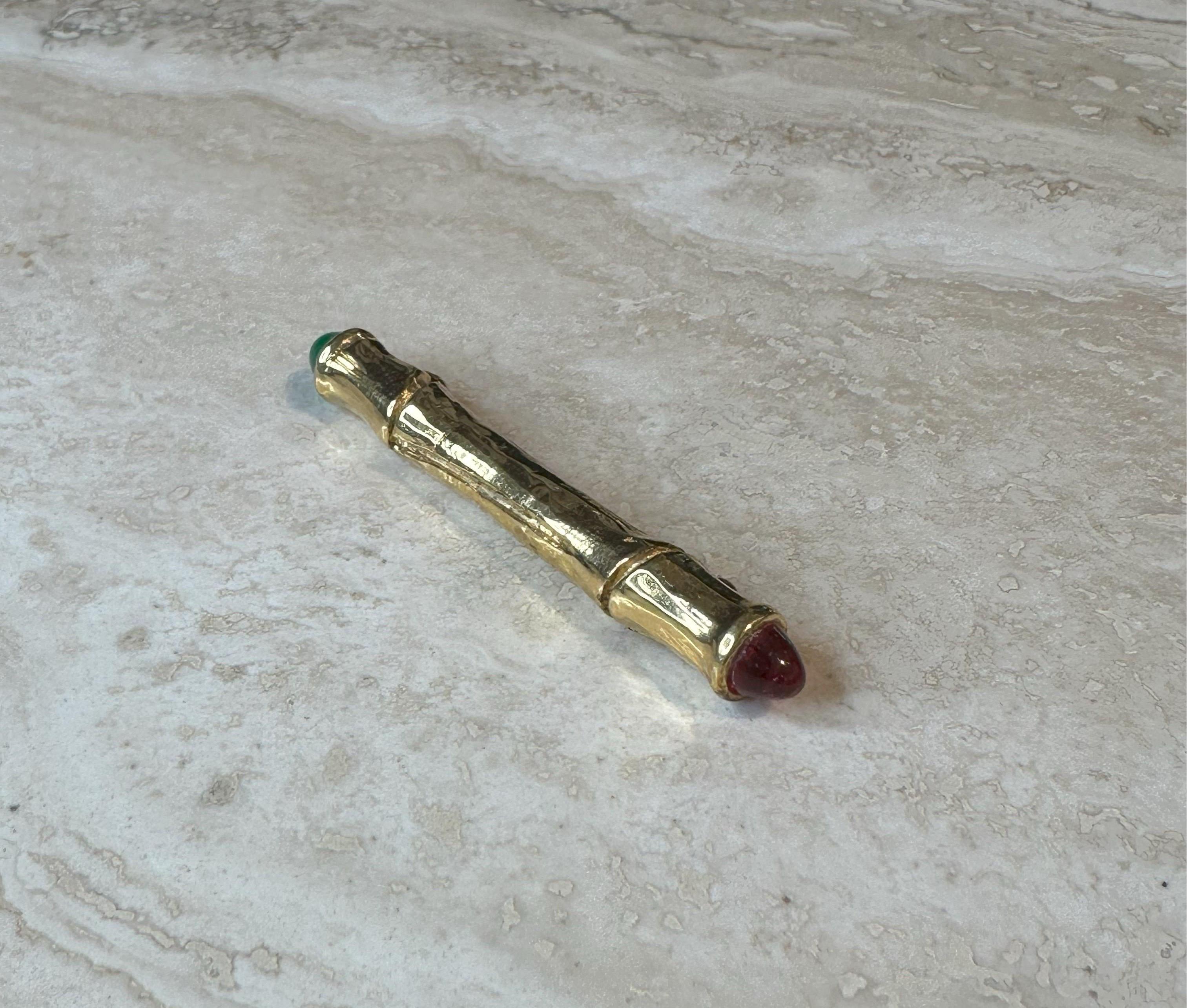 Alfiler de barra de oro Chanel vintage en venta 1