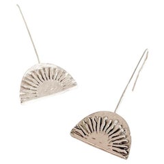 Pendientes Dolores Ortega Sol Naciente de plata de ley 925