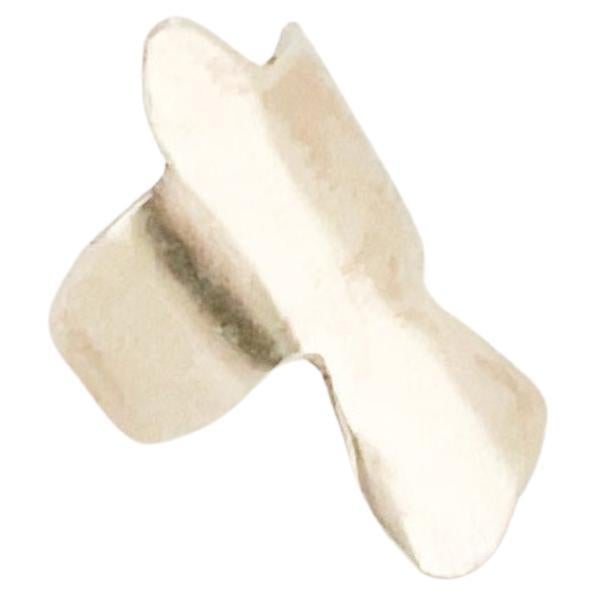 Handcrafted Sterling Silver Bird in Flight Ear Cuff – Nature-Inspired Design For Sale