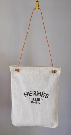 Hermès Vintage Aline Cotton Unisex Crossbody Bag in Good Condition