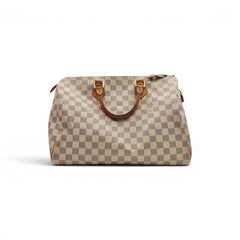 Louis Vuitton Speedy 35 Damier Azur Canvas Top Handle Bag Handbag N41535