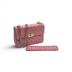 Valentino Garavani Rockstud Spike Medium Pink Leather Shoulder Bag - NWOT