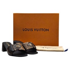 Louis Vuitton LV Frame Mule Monogram Canvas Sandals Brown EU 39 US 9 - NWB