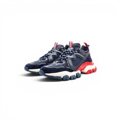 Moncler Leave No Trace Tricolor Trainer Sneakers Mesh and Suede EU 45 US 12 NWOB