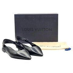 Louis Vuitton Legacy Slingback Ballerina Flats Black EU 36.5 US 6.5 - NWB