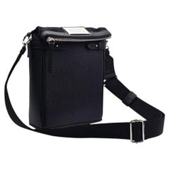 Sac à bandoulière pour homme Maison Margiela en cuir noir - Neuf, jamais porté